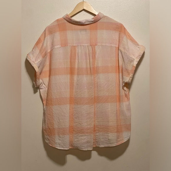 AVA&VIV peach button down - Picture 2 of 6